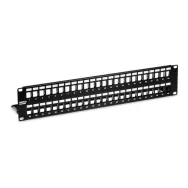 Patch panel ecranat 48 porturi blank keystone 2u -