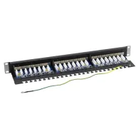 Patch panel 1u ftp cat6a 24 porturi rj45 - asytech