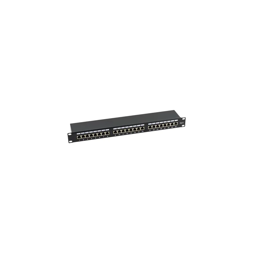 Patch panel 1u ftp cat6 24 porturi rj45 - asytech