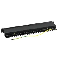 Patch panel 1u ftp cat6 24 porturi rj45 - asytech