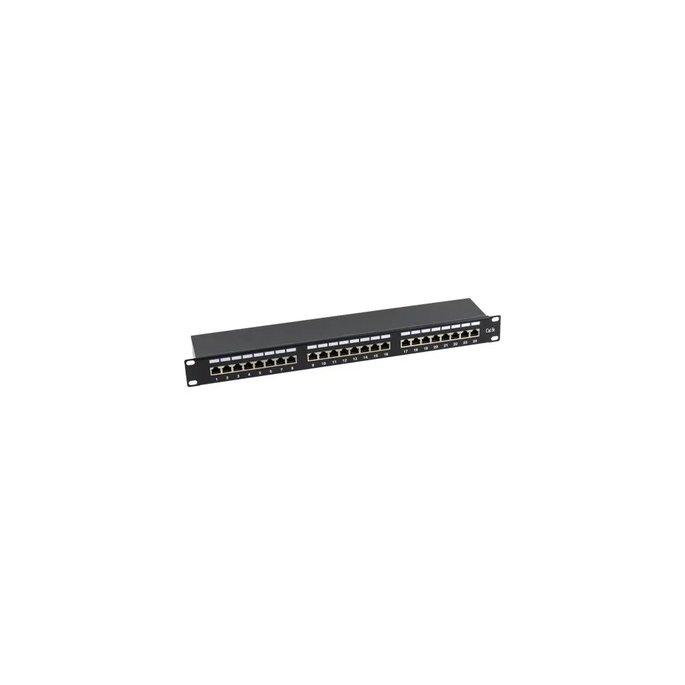 Patch panel 1u ftp cat5e 24 porturi rj45 - asytech