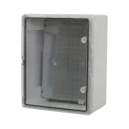Cutie distributie ip65 din abs gri usa transparent