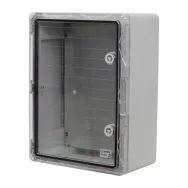 Cutie distributie ip65 din abs gri usa transparent