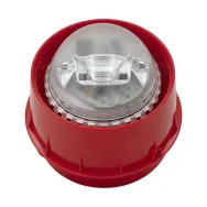 Sirena cu flash adresabila led-uri de culoare rosie lentila de