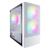 Case x4-m(m-atx)  white front panel:metal mesh cover left side panel:tempered