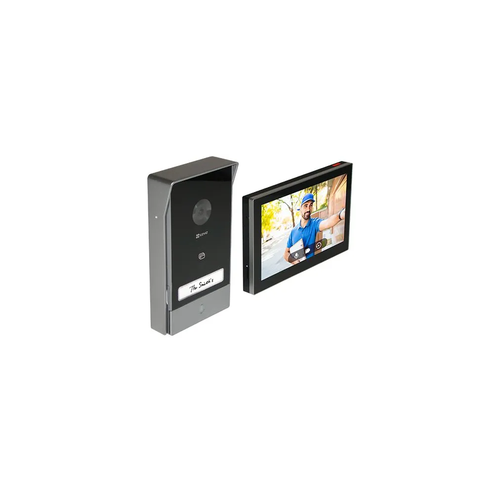 Kit interfon video inteligent ezviz rezolutie 2k m