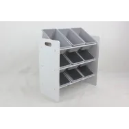 Raft depozitare cu 9 cosuri colorate