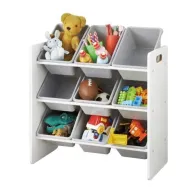 Raft depozitare cu 9 cosuri colorate