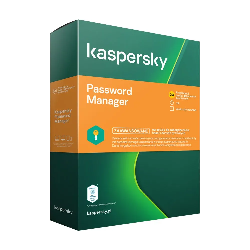 Kaspersky cloud password manager eastern europe  edition. 1-user 1 year base download pack