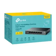 Tp-link 6-port 10/100 mbps desktop switch with 4-port poe
