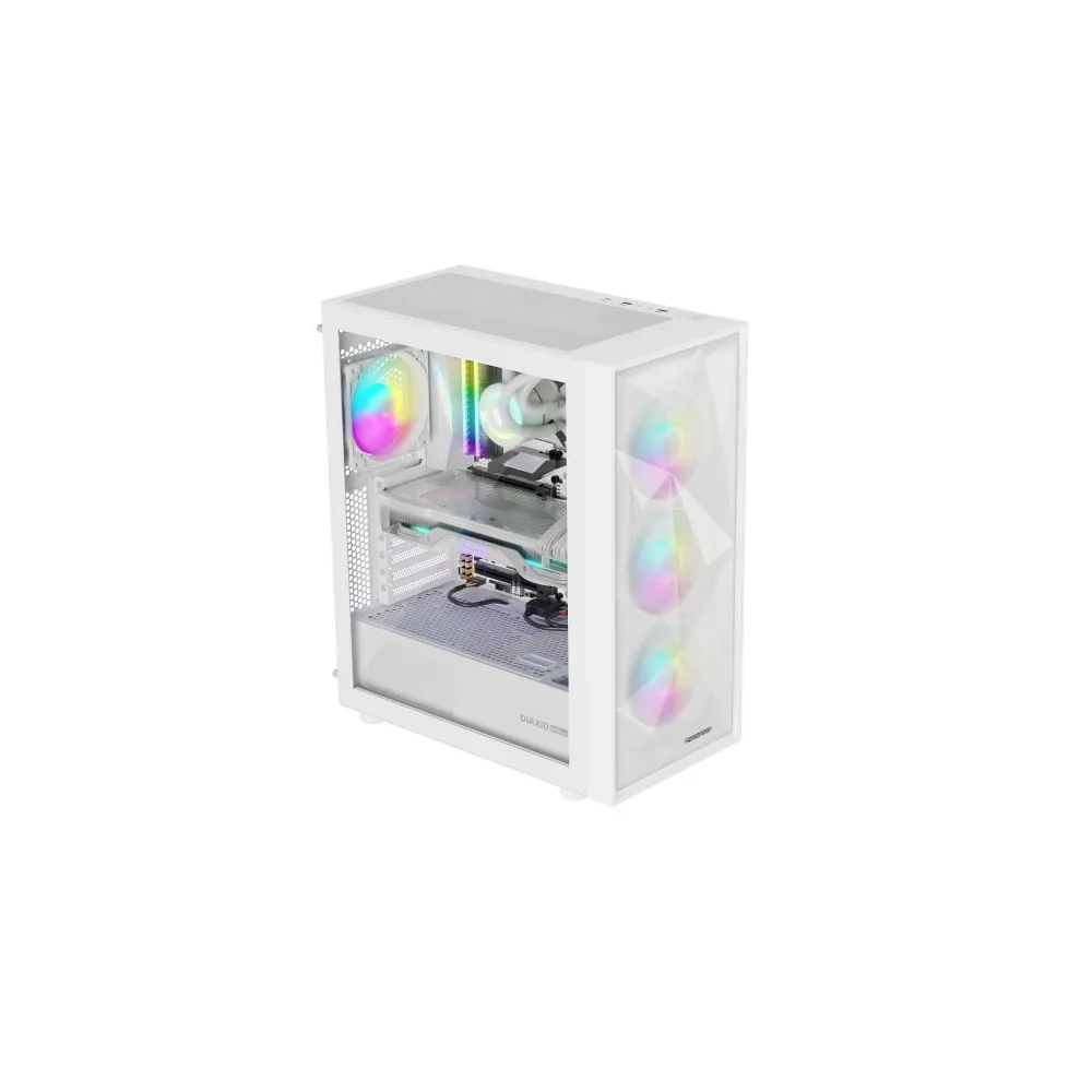 Natec genesis pc case diaxid 605 white argb
