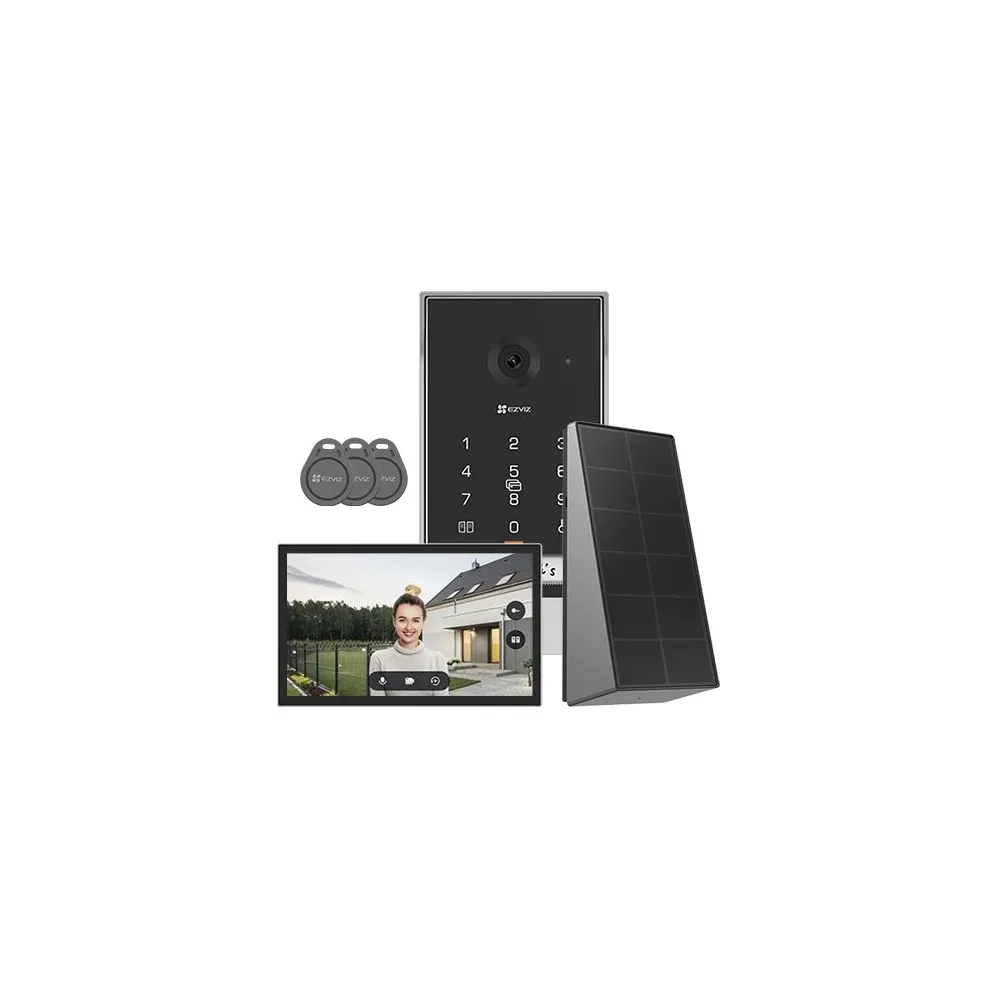 Kit video-interfon monitor tactil 7 inch camera 2k