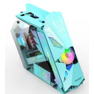 Carcasa pro gaming hercule blue mid tower argb dimensiuni 640x235x540