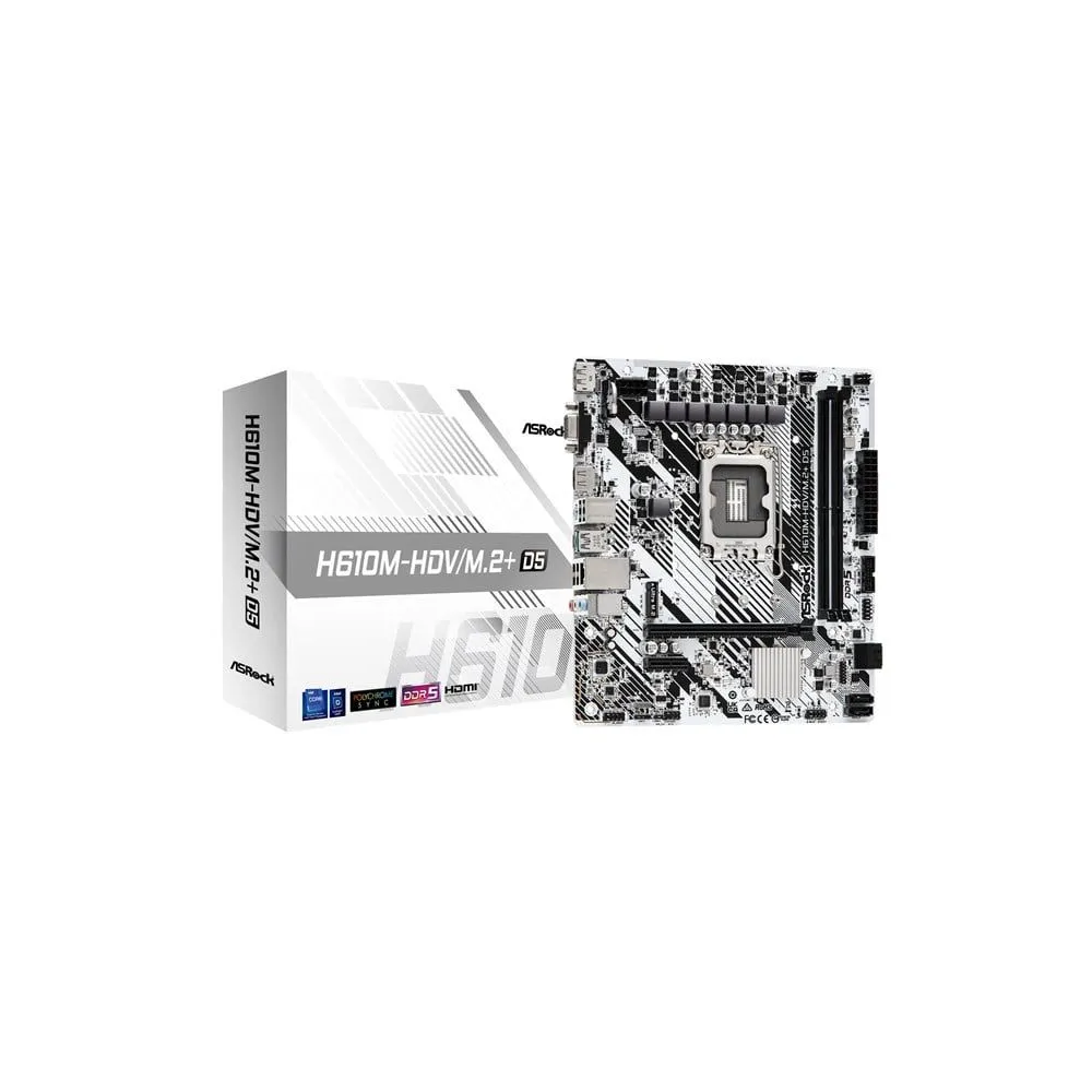 MB ASRock Intel 1700 H610M-HDV/M.2+ D5 WHITE