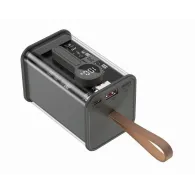 Gembird transparent qc3.0 quick charging power bank 18000 mah black