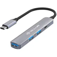 Hub usb 3.1 tellur 4 port: 2xusb 2.0 + 1xusb-c