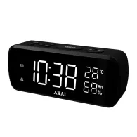 Radio ceas digitla akai cu afisare temperatura si umiditate putere