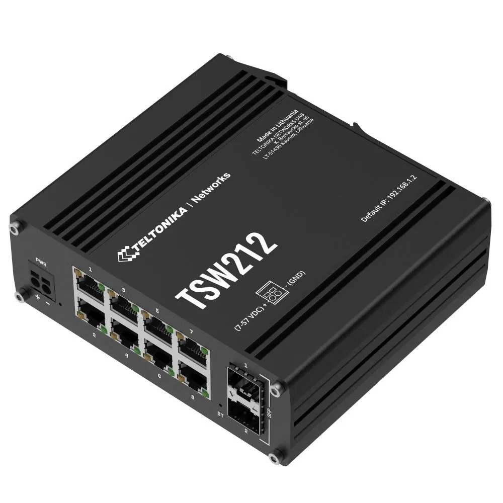 Teltonika networks tsw200 poe+ ethernet switch sfp