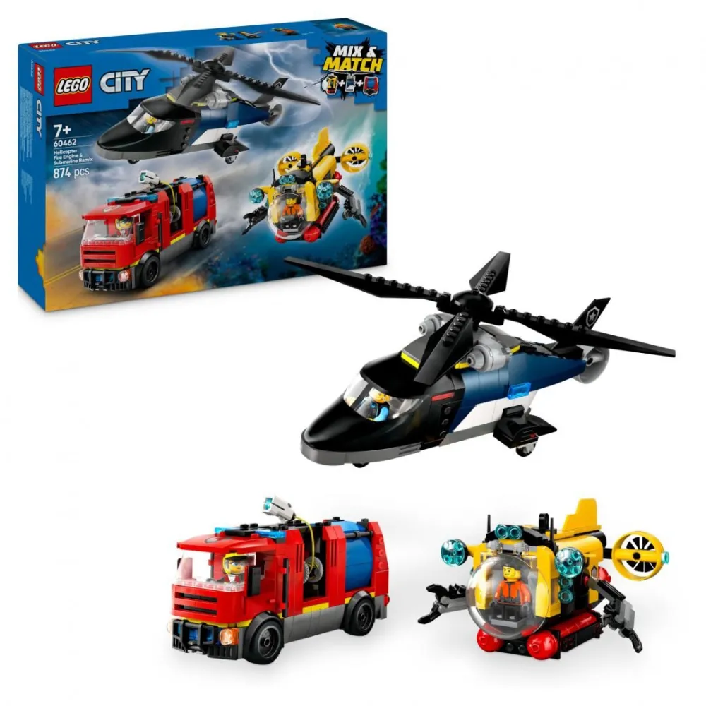 Elicopter pompieri&submarinlego 60462