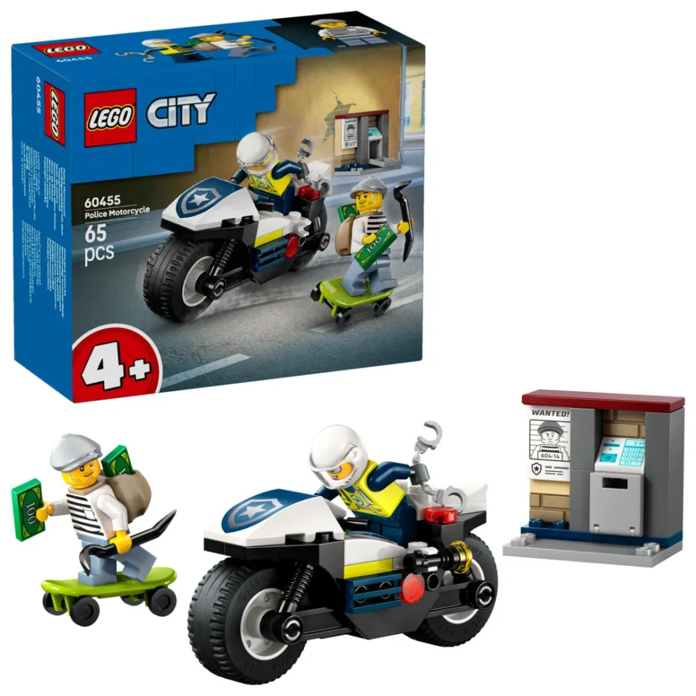 Urmarire motocicleta lego60455
