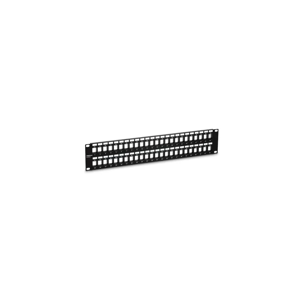 Patch panel 48 porturi blank keystone 2u - trendne