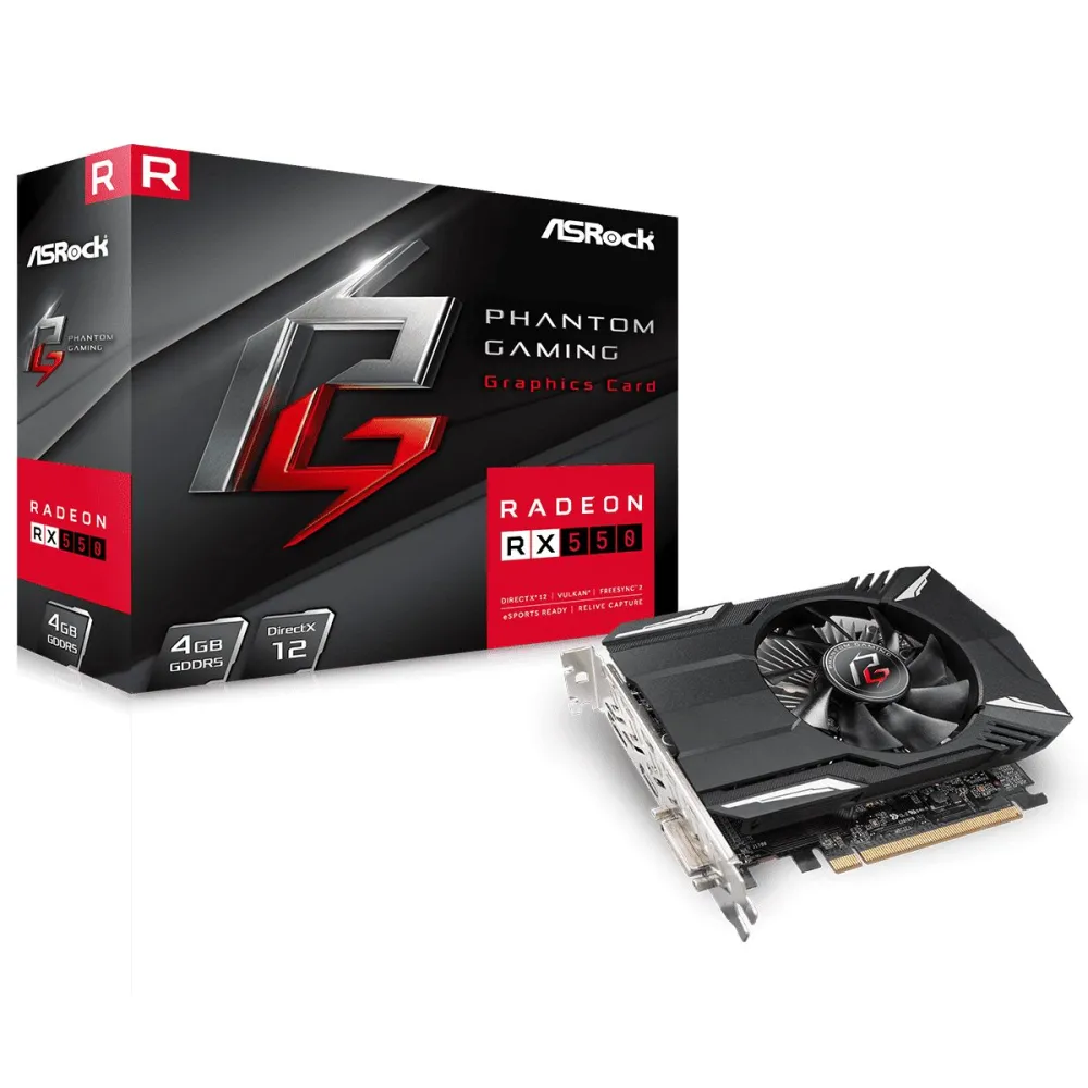 Asrock amd radeon rx550 phantom gaming 4gb