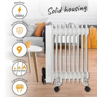 Radiator ulei 9 elementi 2000w ad 7816 adler