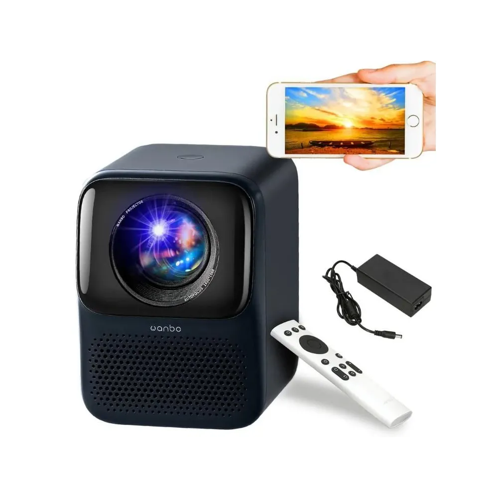 Xiaomi wanbo t2 max (new) dark blue projector full hd