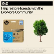 Cartus cerneala hp 937e evomore cyan original ink