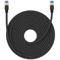 Patch cord utp baseus cat7 fire din cupru round cable viteza maxima 10 gbps pvc 20m negru b0013320b111-09 (timbru verde 0.08