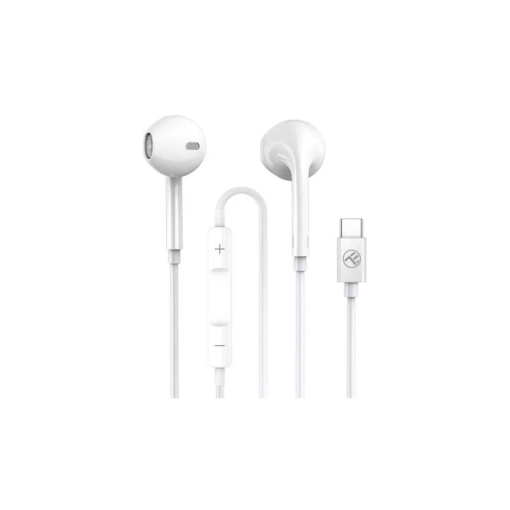 Casti in-ear tellur basic urbs type-c alb