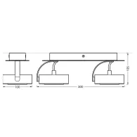 Spot led dublu ajustabil ledvance decor venus 10.5w 1000 lm