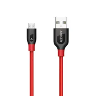 Anker A8142G91 cabluri USB USB 2.0 0,9 m Micro-USB A USB A Negru, Roşu