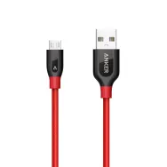 Anker A8142G91 cabluri USB USB 2.0 0,9 m Micro-USB A USB A Negru, Roşu