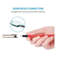 Anker USB A - Micro USB B, 1.8m cabluri USB USB 2.0 1,8 m Micro-USB B Negru, Roşu