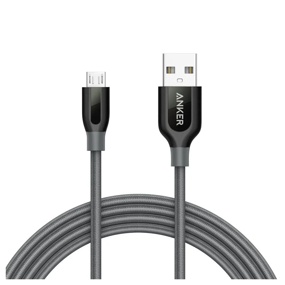 Anker PowerLine+ cabluri USB 1,8 m USB A Micro-USB B Gri