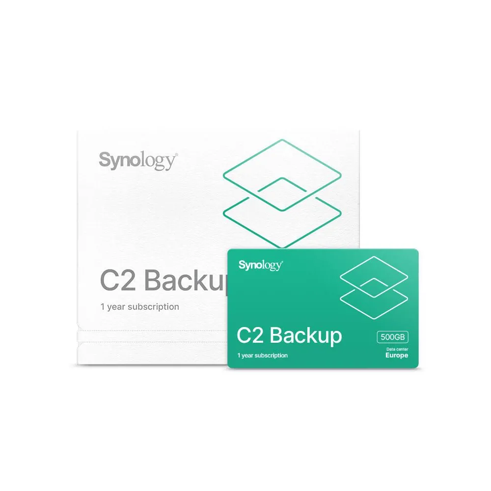 Synology c2 backup 500gbe 1 year