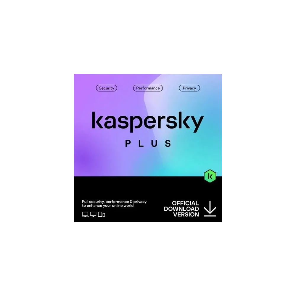 Kaspersky plus eastern europe  edition. 5-device 2 year successive download pack