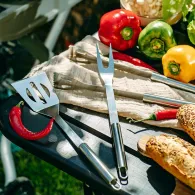 Set accesorii grill inox 420 adler