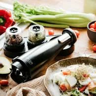 Set 3 rasnite condimente ad 4449w negru adler