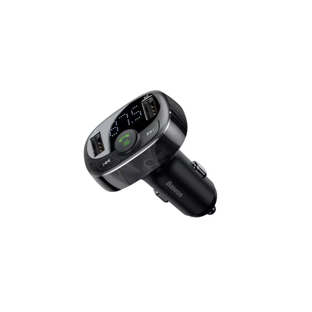 Modulator auto fm baseus t-typed bluetooth 4.2 2 x usb