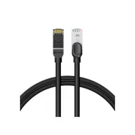 Patch cord utp baseus cat6 fire din cupru round viteza maxima 1 gbps pvc 15m negru pcwl-ak01 (timbru verde 0.18 lei) - 695315