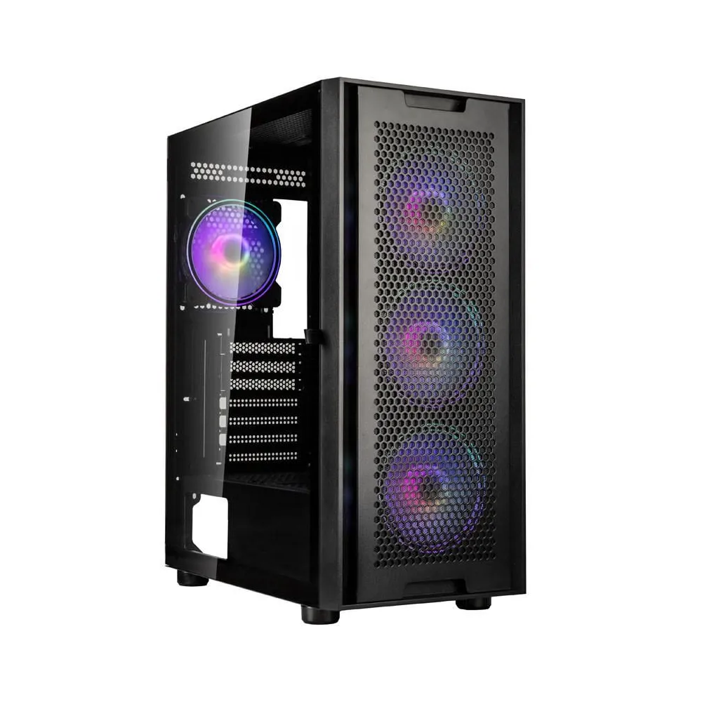 Kolink observatory duo argb mid-tower negru preinstalled fans 4x 120