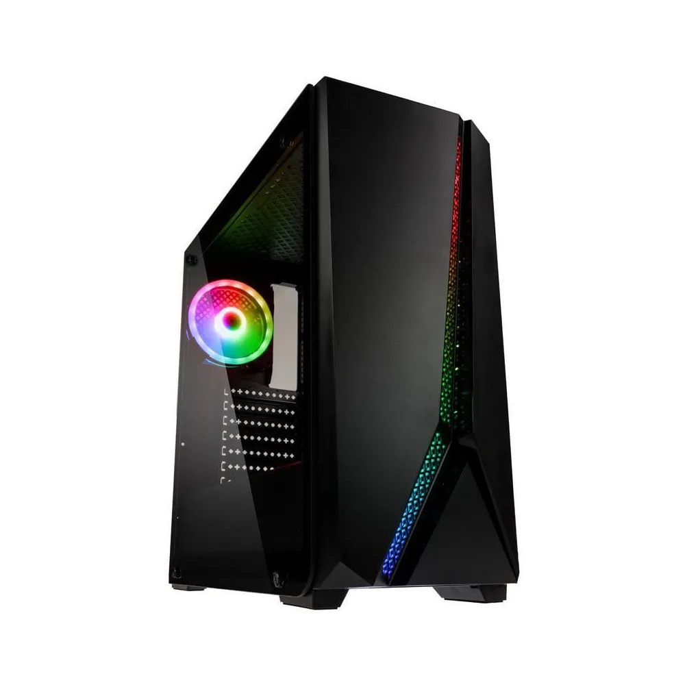 Kolink quantum rgb mid-tower tmp g negru pci-slots 7  preinstalled