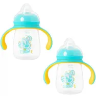 Set 2 cani cu cioc din silicon 260 ml