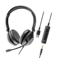 Headset axtel one uc35 stereo hd axh-one  corded plug&play usb