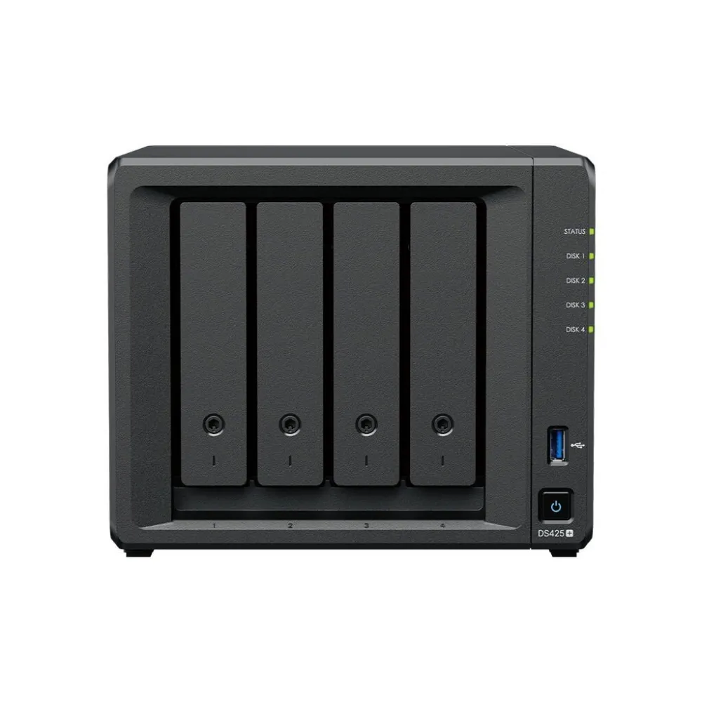 Synology ds425+ desktop 4-bay intel celeron j4125 2gb ddr4 non-ecc