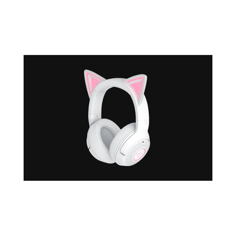 Casti razer kraken kitty v2 bluetooth 5.2quartz edition interfata usb-