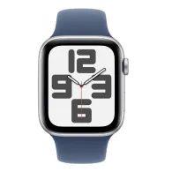 Apple watch se gps 44mm silver aluminium case with denim