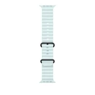 49mm ice blue ocean band - black titanium finish